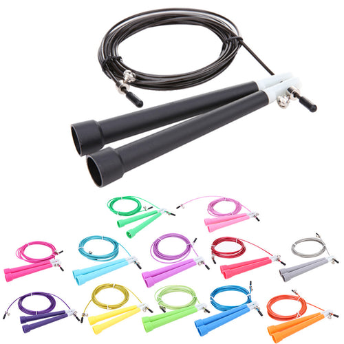 Adjustable Jump Rope With Steel Cord