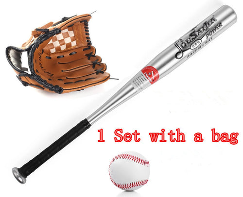Baseball set - 1 Ball, 1 Aluminum Bat, 1 Glove (Kids Size)