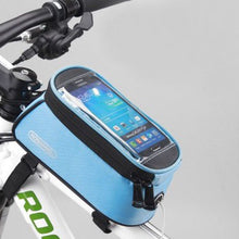 Bicycle Frame Phone Holder With Padded Water Resistant Compartment