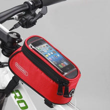 Bicycle Frame Phone Holder With Padded Water Resistant Compartment